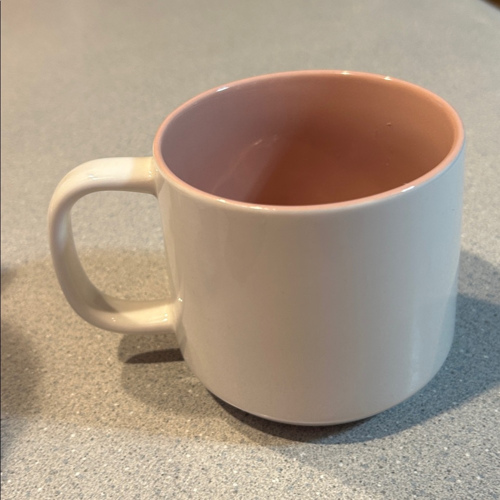Threshold 20 oz White and Pink Mug with Quote “love ya, mean it” - Picture 3 of 4